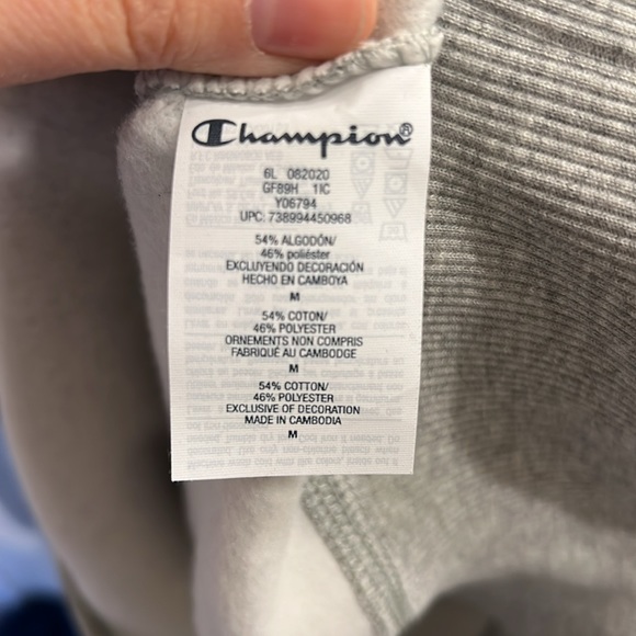 NWT Champion Powerblend Logo Hoodie in M - Picture 7 of 10